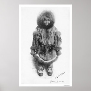 Poster Enfant À Fur Nome Alaska 1920