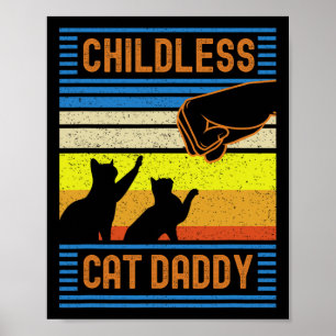 Poster Enfant Chat Daddy 2024 Pour Président