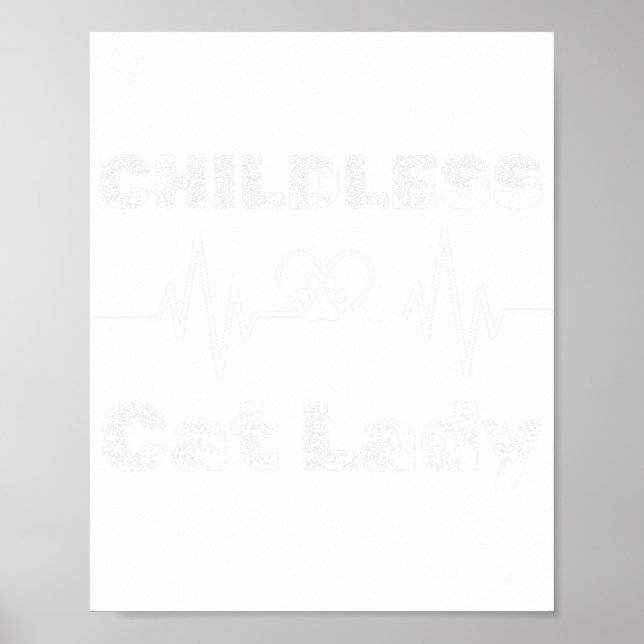 Poster Enfant Chat Lady Amusante Amoureux des chats 5 (Devant)