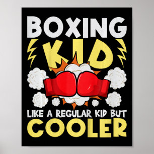 Poster Enfant de boxe comme un enfant régulier mais plus