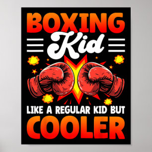 Poster Enfant de boxe comme un enfant régulier mais plus