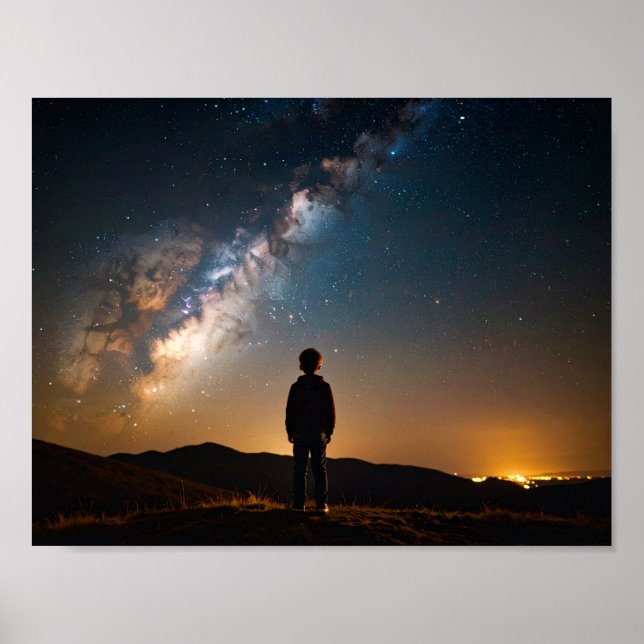 Poster Enfant de broutage (Devant)