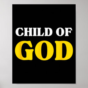 Poster Enfant de Dieu, Bien-aimé Bénis, Foi chrétienne