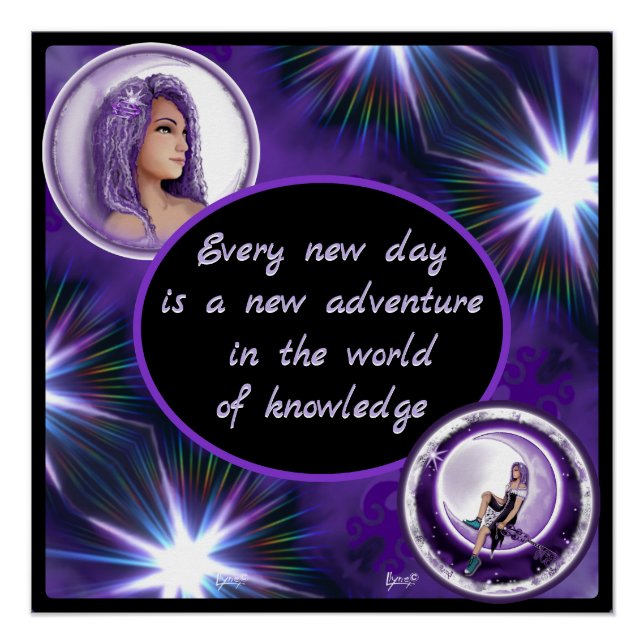 Poster Enfant de lune violette (Devant)