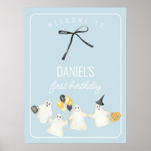 Poster Enfant Fantôme d'anniversaire et Baby shower de la