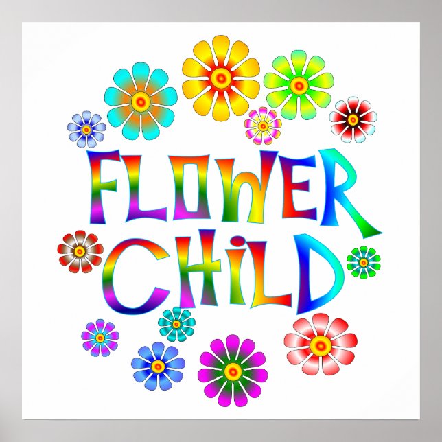 POSTER ENFANT FLEURS (Devant)