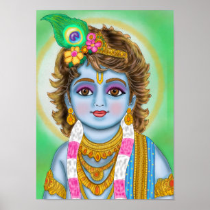 Poster Enfant Krishna