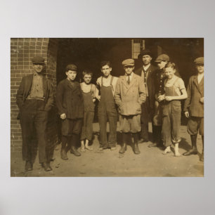 Poster Enfant Laborers, 1911 de Lowell, Massachusetts