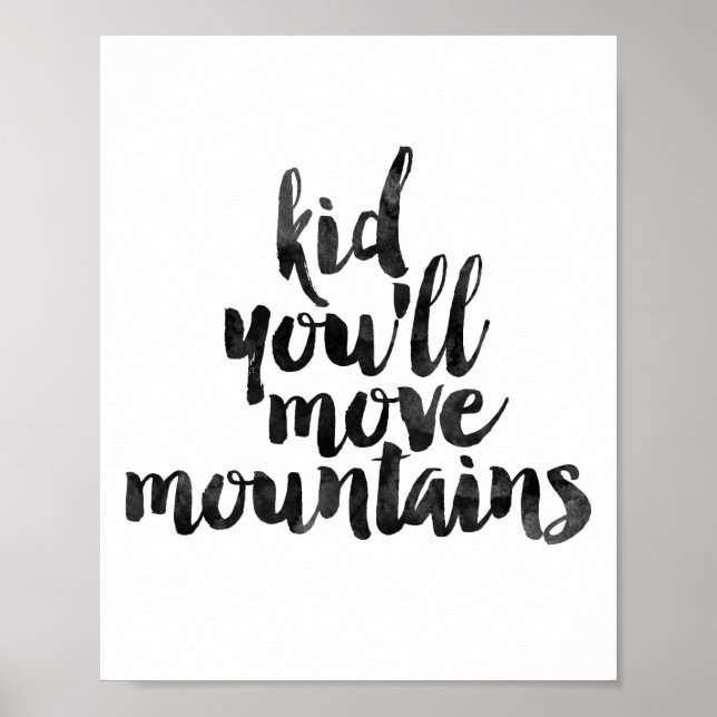 Poster Enfant, vous déplacerez les montagnes (Devant)