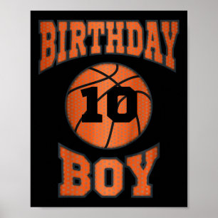 Poster Enfants 10e 10 ans heureux anniversaire garçon de 