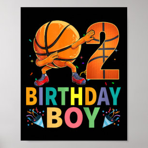 Poster Enfants 2e anniversaire Skate Dabbing 2 ans Kids