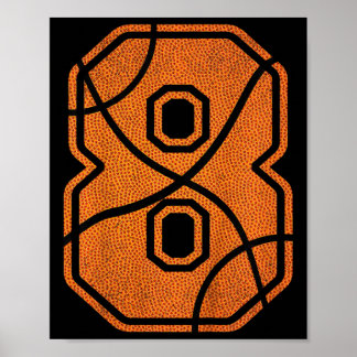 Poster Enfants 8e anniversaire Bysketbyll Garys Enfants