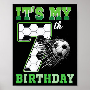 Poster Enfants Anniversaire 7 Ans C'est Mon 7ème Annivers