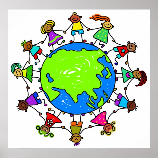 Poster Enfants asiatiques (Devant)