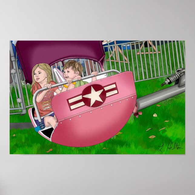 Poster Enfants au carnaval de Whimsical Art (Devant)