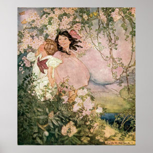 Poster Enfants au printemps par Ruth Hallock