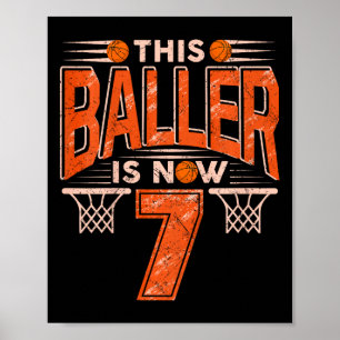 Poster Enfants Ce Byller Est Maintenant 7 Yo Garçons Fill