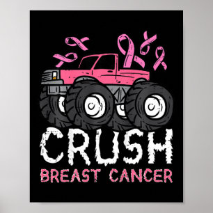 Poster Enfants Crush Cancer du sein Sensibilisation Monst