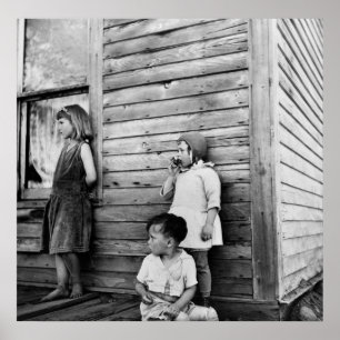 Poster Enfants dans la pauvreté : années 30
