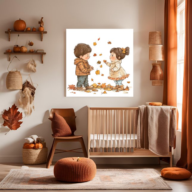 Poster Enfants en automne (Créateur téléchargé)