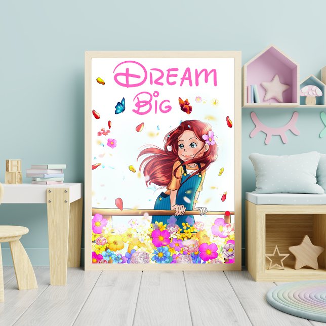 Poster Enfants en garderie Inspirationnels rêvent de gran (Créateur téléchargé)