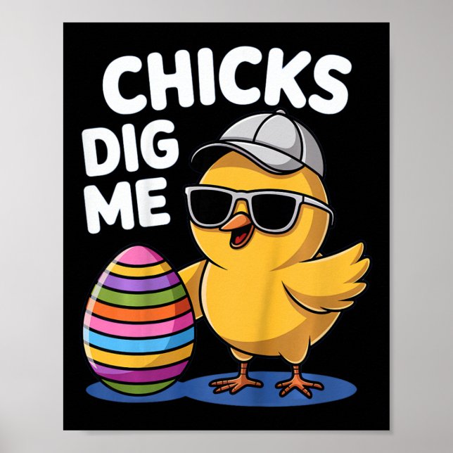 Poster Enfants Enfants Poussins Me Creux Garçons de Pâque (Devant)