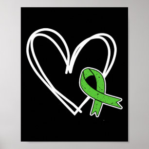 Poster Enfants Filles Coeur Problèmes de santé mentale Se