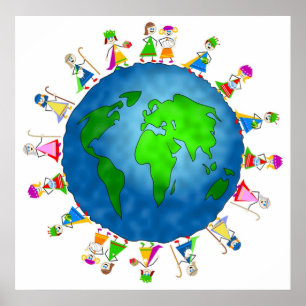 Poster Enfants globaux de nativité