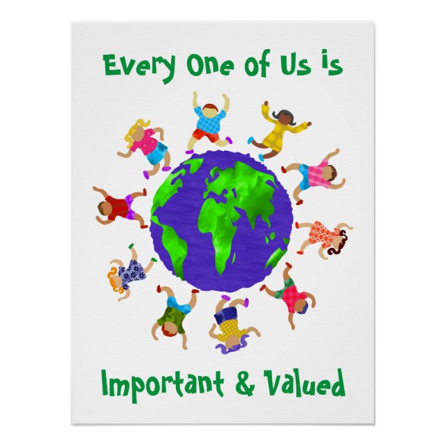 Poster Enfants importants et valorisés (Devant)