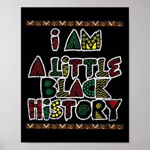 Poster Enfants Je Suis Petit Noir Histoire Mois Couleur H