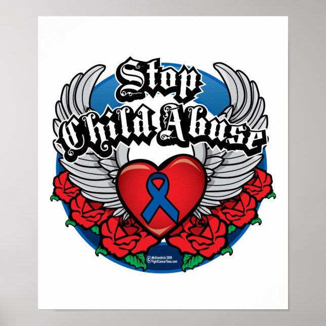 Poster Enfants maltraités Biker ailes (Devant)
