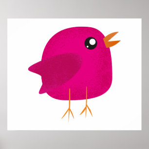 Poster Enfants mignonette birdy