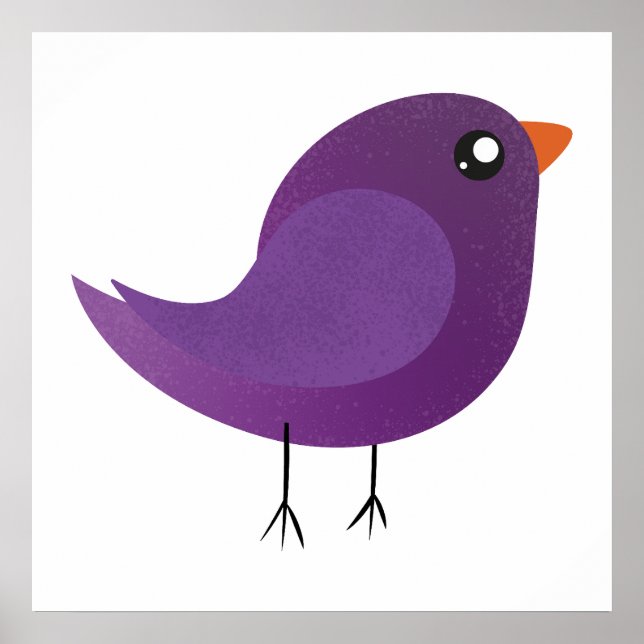 Poster Enfants mignonette birdy (Devant)