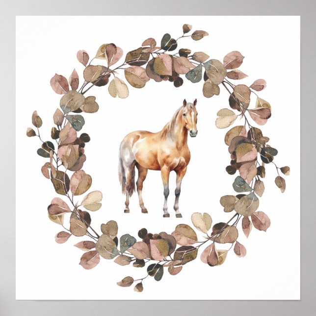 Poster Enfants Nursery Photo Imprimer Cheval Whimsical We (Devant)