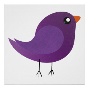 Poster Enfants oiseau mignon 