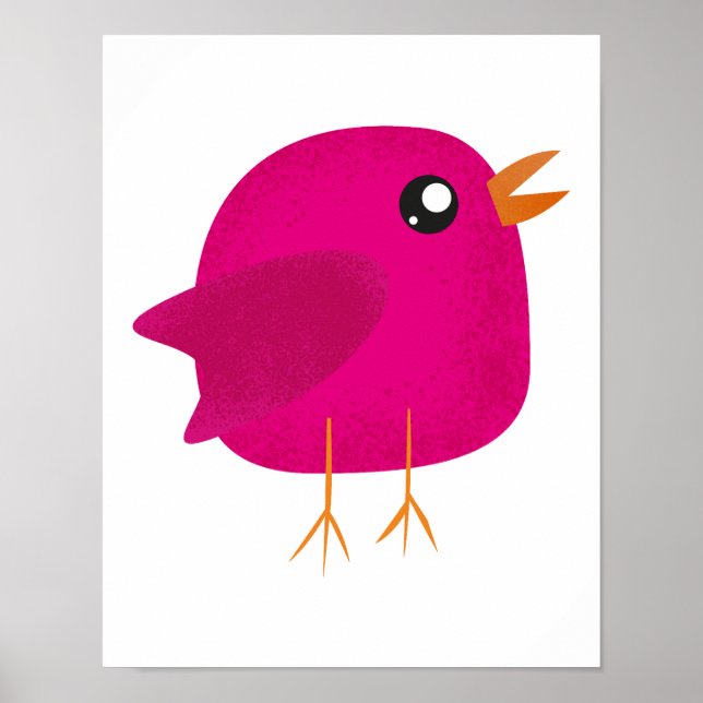 Poster Enfants oiseau mignon   (Devant)