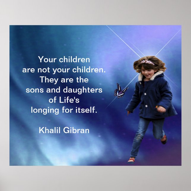 Poster Enfants par Kahlil Gibran (Devant)