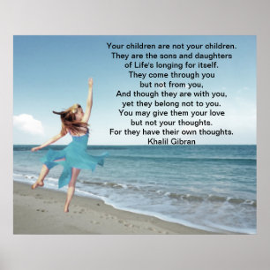 Poster Enfants par Kahlil Gibran