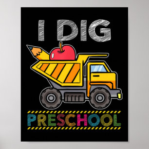 Poster Enfants que j'aime École maternelle Camion École E