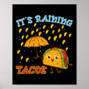Poster Enfants Sa Pluie Taco-shirt Mexicain Garçon Funny 