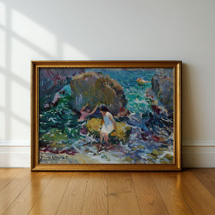 Poster Enfants sur le rivage, Jávea   Joaquín Sorolla