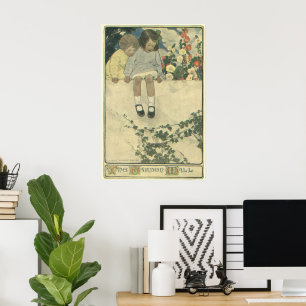 Poster Enfants vintages, Garden Wall Jessie Willcox Smith