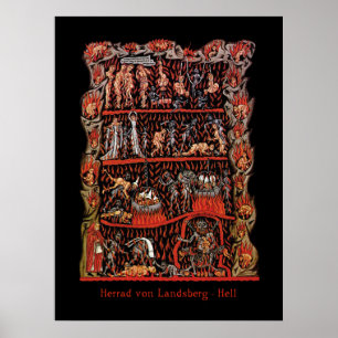 Poster Enfer Hortus Deliciarum