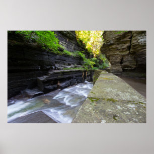 Poster Enfield Glen, Robert H Treman State Park, NY