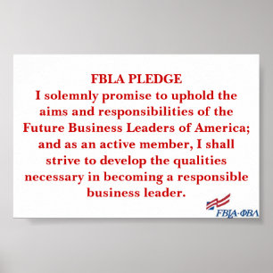Poster Engagement de la FBLA