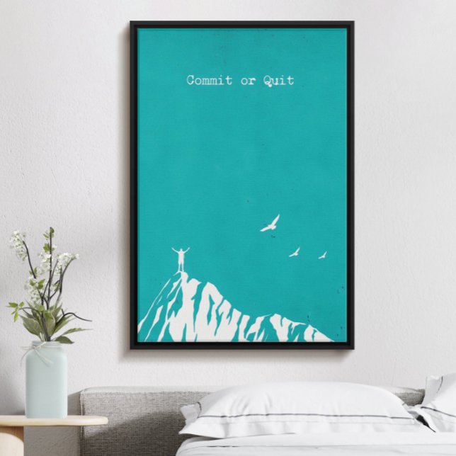 Poster Engagez ou quittez, moderne tendance inspirationne (Créateur téléchargé)