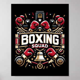 Poster Engin De Boxe Pour Les Boxes