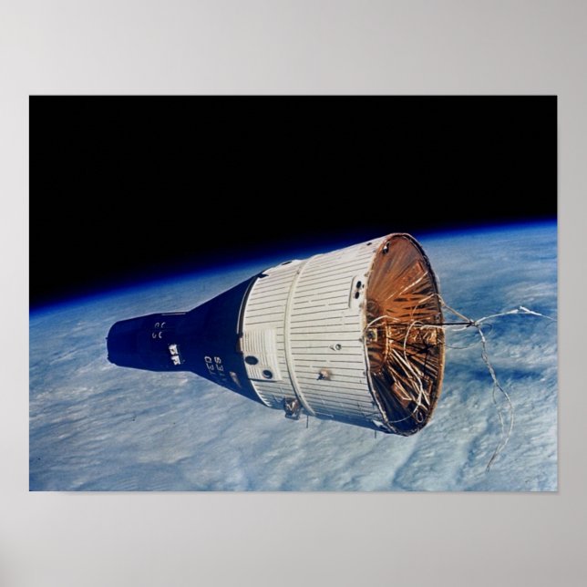 Poster Engin spatial Gemini 7 vu de Gemini 6A (Devant)