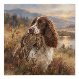 Poster English Springer Spaniel 