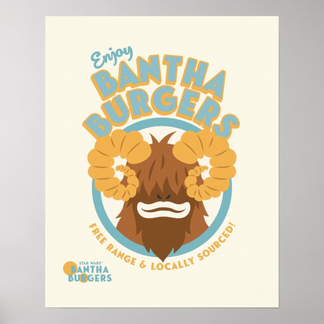 Poster Enjoy Bantha Burgers (Devant)